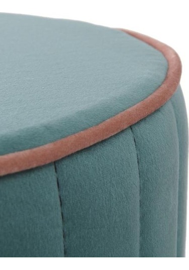 Just Home Rose Puf - Turkuaz / Pembe Turkuaz / Pembe