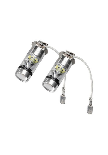 Adet H3 6000k 100w Led 20-smd Yüksek Güçlü Sis Farı Gündüz Farı Ampulü Hıd