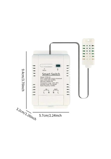 Pazly Ve Suntek Sıcaklık Nem Ses İzleme Anahtarı 85-250v Akıllı Kontrol