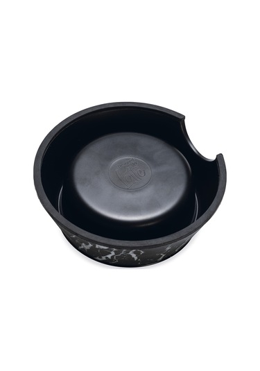 Beeztees Dbl Köpek Mama Su Kabı, Mat Siyah Paslanmaz Çelik, Siyah Mermer Görünümlü, 14cm, 160ml