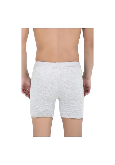 Erkek Esnek Kumaş Siyah Boxer Pamuk Terletmez Katlanmayan Uzun Paça Boyu Siyah-beyaz Beyaz - Siyah