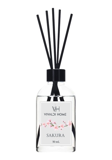 Vivaldi Home Okyanus Esintisi + Sakura + Sandal Ağacı Çubuklu Oda Kokusu Esansiyel Uçucu Yağ 3 x 50 ML