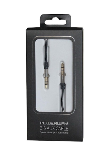 Powerway Aux Kablosu - Siyah Ax01