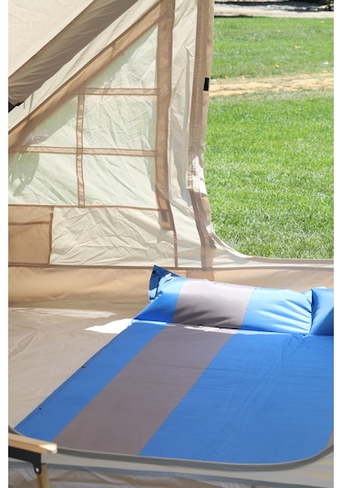 Şişme Kamp Çadırı 6-10 Kişilik Çadır Bej