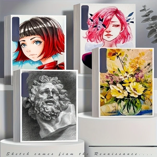 Willowhaven A4 120 Gsm 50 Yaprak Kalın Eskiz Kağıdı Suluboya Kalem Çizim Sanat Defteri