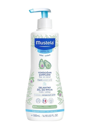 Mustela Dermo Cleansing Yenidoğan Saç ve Vücut Şampuanı 500 ML