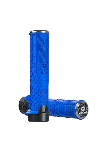 Jzcat Sürme Kaymaz Gidon Sapları Evrensel Kilitlenebilir Saplar Bisiklet Aksesuarları-mavi Mavi