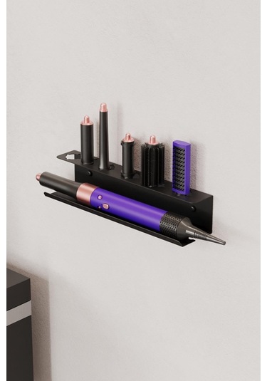 Zift Unique Dyson Airwrap-multistyler Uyumlu Aksesuar Standı Paslanmaz Çelik,vida&bant Çift Montaj Seçeneği Raf Diğer