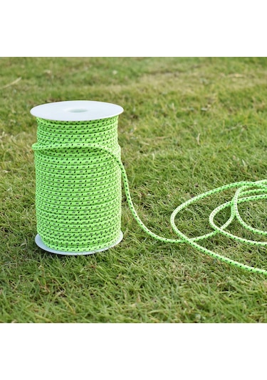 Monyee 50m 4mm Dış Mekan Çadır İpi, Yansıtıcı Tel Ve 6 Adet Alüminyum Gergi Regülatörü İle, Gece Güvenliği Ve Dayanıklılık Sağlar Çok Renkli