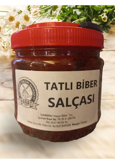 Hasat Ev Yapımı Tatlı Biber Salçası 1 KG