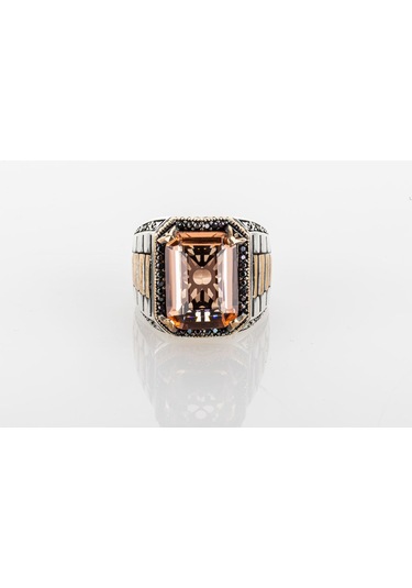 Gümüş Saat Kordon Model Sultanit Zultanite Taşlı Erkek Yüzük