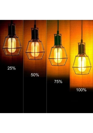 Novahub 6 Adet E27 Vintage Endüstriyel Retro Edison Led Lamba, Dekorasyon Işıkları, Led Filament, Endüstriyel Aydınlatma, Ev Ve Otel İçin 6 Li Paket