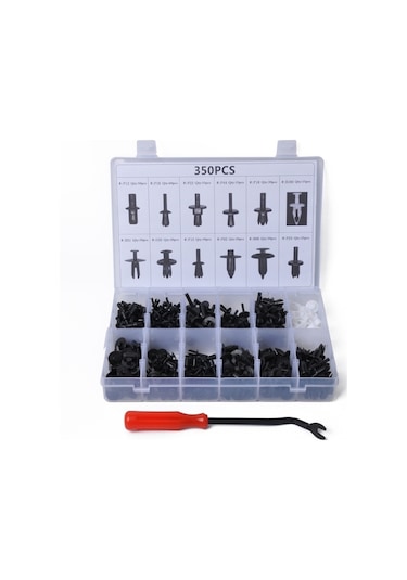 Cbtx 350 Adet Universal Araç Tutucu Klips Çeşitleri Araç Paneli Trim Plastik Bağlantı Elemanları Perçin Klips Seti
