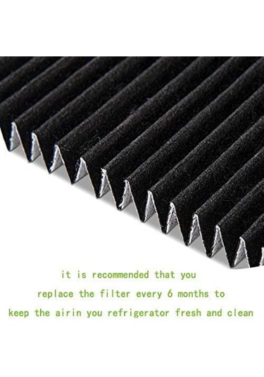 Neevoyu Frigidaire & Electrolux 242047801/242047804/242061001 Uyumlu Aktif Karbonlu Hava Filtresi Değişim Seti 4 Adet - Koku Kontrolü İçin Soğutucu Filtresi