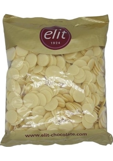 Elit Fildişi Çikolata Pul Kuvertür 1 kg