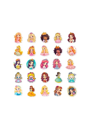 Sticker Store Telefon İçin Prenses Sticker Etiketleri 50 Adet Büyük 299051105