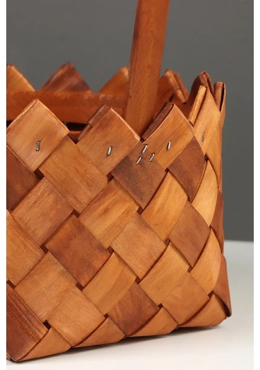 Simalend Örgü Sepetim Seti 430137467 Kahverengi