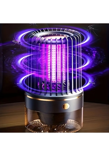 Xuweiwei 1 Takım Premium Usb Şarj Edilebilir Sessiz Sivrisinek Öldürücü Siyah Şarj Ediliyor Dış Mekan Büyük Kapasite