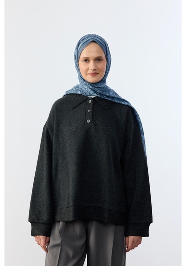 Mirsoy Scarf Mirayze Etnik Desen Şal İndigo