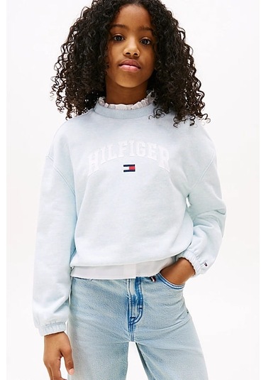 Kız Çocuk Th Varsity Sweatshirt - Mavi Breezy Blue Heather