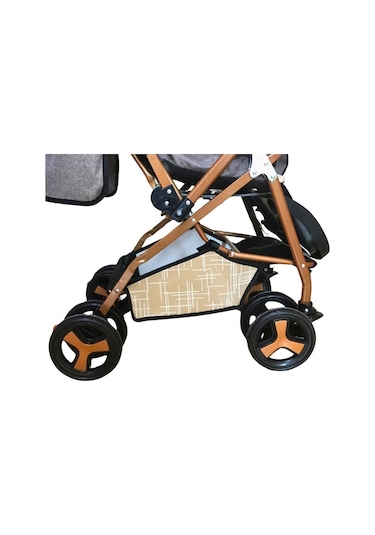 Vavbaby Dual Comfort Line Çift Yönlü Bebek Arabası Bej-gold