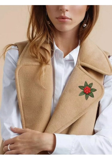 Clayfairy Sonbahar Aronya Broşu 264813252 Yeşil