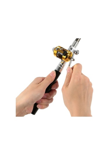 Dancemonkey Mini Trolling Makara Kombosu, Cep Kalem Olta Kamışı, Makara Soft Yemle, Teleskopik