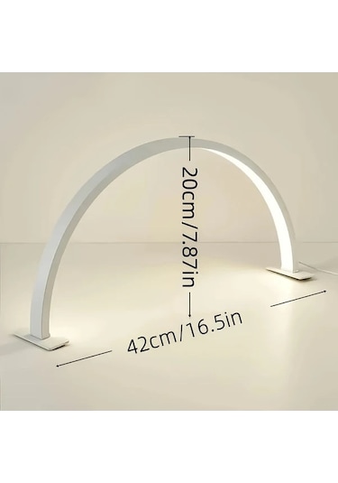 Fastbuy Dream011 Siyah Yarı Ay Tırnak Lambası - Usb Düğme Anahtarlı Alüminyum Soğuk Beyaz Işık Tırnak Sanatı Siyah