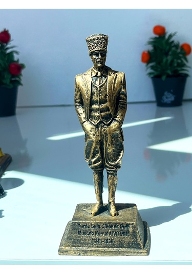 Mustafa Kemal Atatürk Askeri Heykeli 1881-1938 Anı Figürü