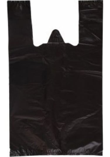 Siyah Atlet Poşet Kalın Hantal Boy 80X110 Kulplu Torba 10 Kg