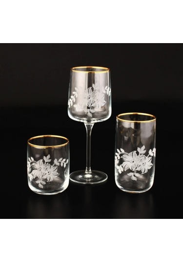 Sofra Takımı Tk.grv Cemalıgüzel Altın Dekor 112-805-229 18 Parça 6 Kişilik Altın