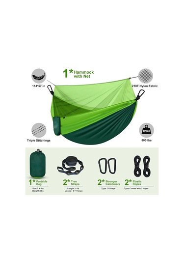 Tcherchı Yeşil Bahçe Salıncakları İçin Hamak Yeşil