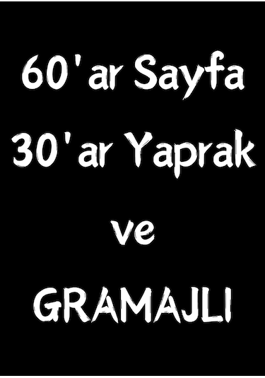 Siyah Sayfalı Defter A4-a5 60 Sayfa Beyaz Kalem Hediyeli