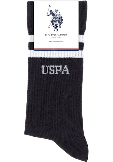 U.s. Polo Assn. Erkek Siyah Çorap Tenis 50317940-vr046 Siyah