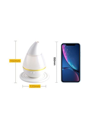 Moveevo Usb Minyatür Damla Nemlendirici 250ml - Renkli Işık, Sessiz Sprey, Hava Temizleme Ve Aromaterapi Fonksiyonu