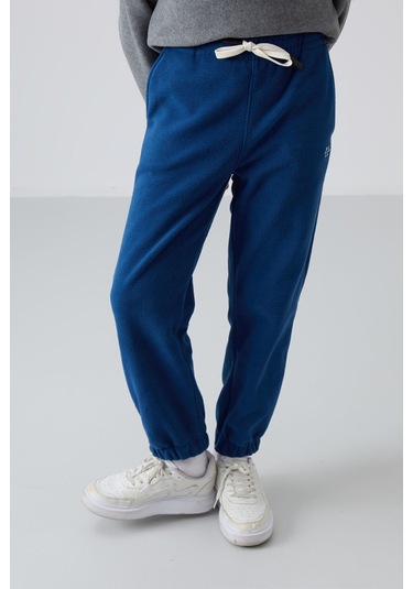 Tommy Life Parlament Kalın Yumuşak Dokulu Standart Fit Nakışlı Polar Erkek Çocuk Eşofman Alt - 11220 Parlament