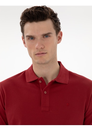 Pierre Cardin Erkek Nar Çiçeği Tişört Basic 50302561-vr239 Nar Çiçeği