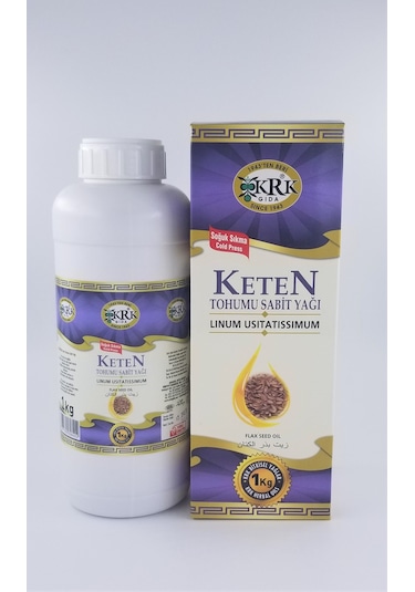 Krk Gıda Keten Tohumu Yağı 1 KG