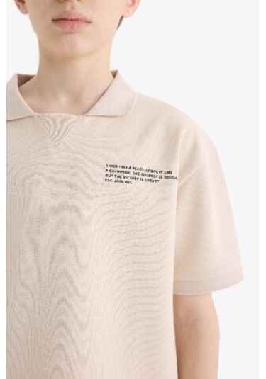 DeFacto Erkek Çocuk 2'li Takım Polo Yaka Baskılı Kısa Kollu Tişört Beli Lastikli Şort E2822A825SMBG74 DeFacto Erkek Çocuk 2'li Takım Polo Yaka Baskılı Kısa Kollu Tişört Beli Lastikli Şort E2822A825SMBG74