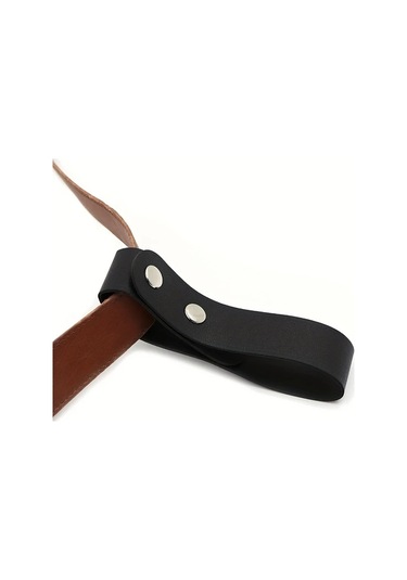 Willowhaven Siyah 1 Adet Yüksek Kaliteli Pu Yapay Deri Kamçı Karabina - Kemere Asmak İçin Siyah - 1 Adet