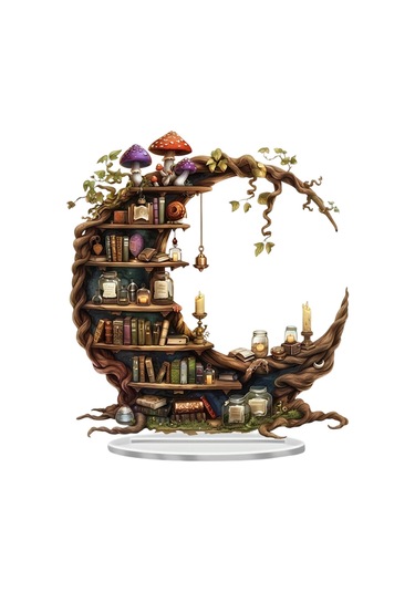 Suntek Ofis Kitaplık Dolabı Için 2d Heykeli Dekorasyon Sanat 20cmx18cm