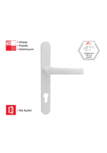 35/85 Pimapen Kilitli Kapı Kolu Beyaz