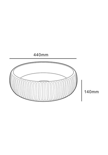 Lena E-4161S Tezgah Üstü Porselen Lavabo