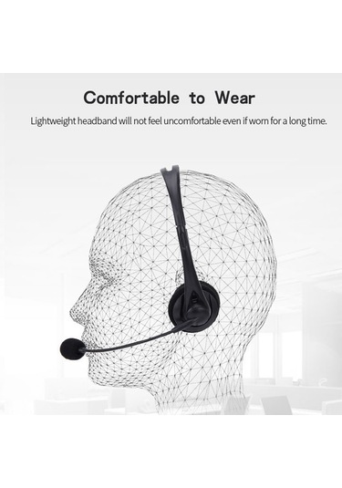 Fosenze Sy490mv Kablolu Kulaklık, Gürültü Engelleme Mikrofonlu, 3.5mm Bağlantı, Bilgisayar/oyun İçin, Geniş Uyumlu, Konforlu Kulaklık