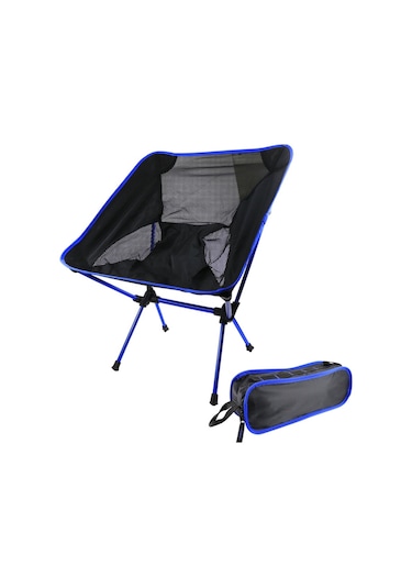 Açık Kamp Salonu Plaj Portatif Katlanır Sandalye Gök Mavisi , Boyut:katlanır Sandalye Mavi