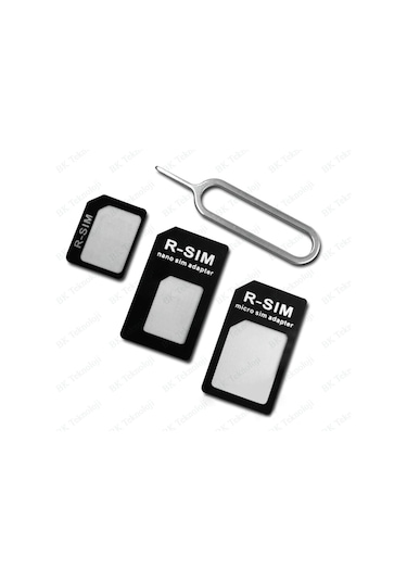 Noosy Nano Ve Micro Sim Kart Dönüştürücü Adaptör Seti