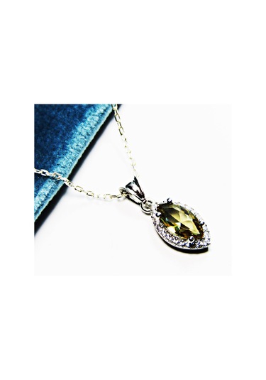 Lilahgümüştr 925 Ayar Gümüş Mekik Zultanit Taşlı Kadın Kolye Küpe