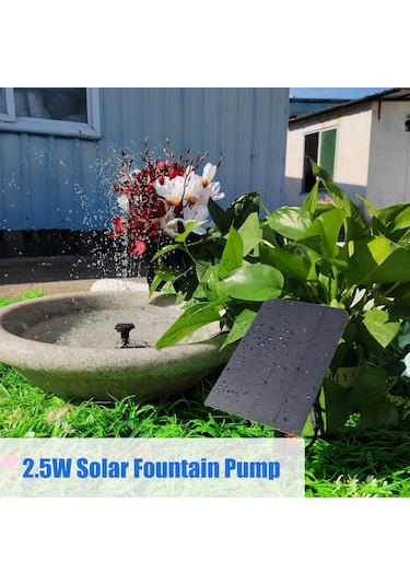 4 Nozullu 2.5 W Dıy Birdbath Dalgıç Güneş Çeşmesi Pompası