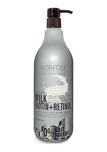 Morfose Sülfatsız Milk Biotin+Retinol İçerikli Tuzsuz Şampuan 1 L