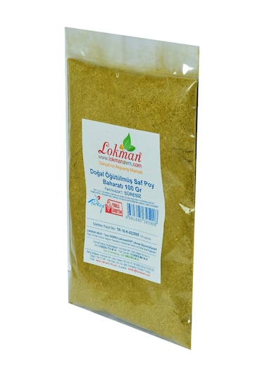 Lokman Doğal Öğütülmüş Saf Poy Baharatı 100 G